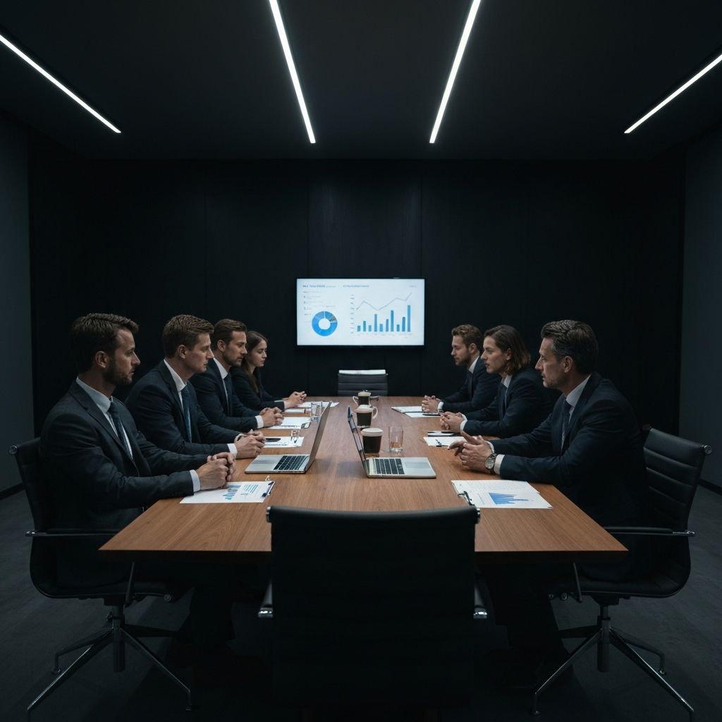 Strategic business meeting